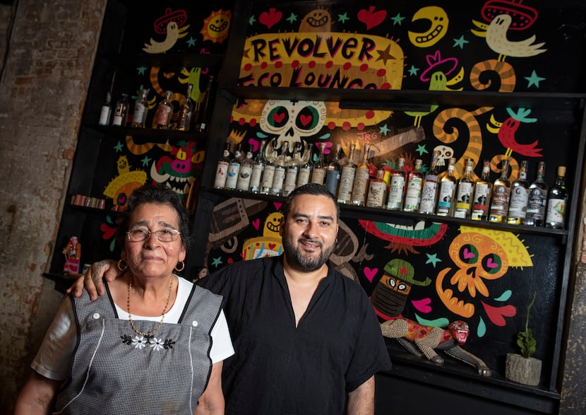 Chef Gino Rojas and his mother, Juanita Rojas, who makes the fresh tortillas, run the La...