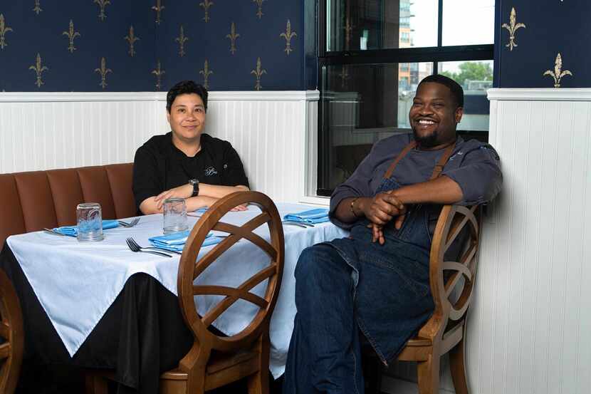 Chef Michelle Carpenter (left) and Chef Terance Jenkins (right), from Restaurant Beatrice,...