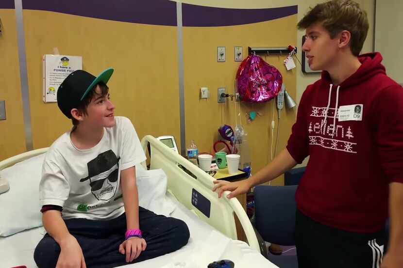 Harrison Janik, left, is a teen with cystic fibrosis. Alex Lee won a supporting role in his...