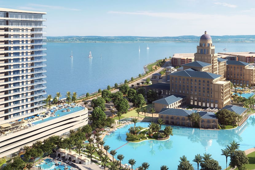 The Sapphire Bay Resort & Conference Center will include more than 500 hotel rooms on Lake...