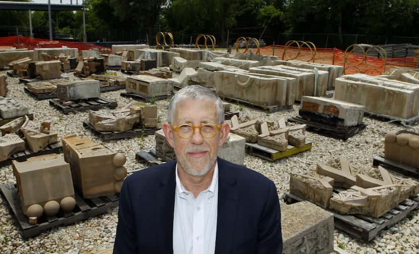 City of Dallas Parks and Recreation Director Willis Winters at the boneyard, surrounded by...