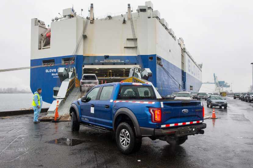 The first Ford F-150 Raptor SuperCrew shipped to China. 