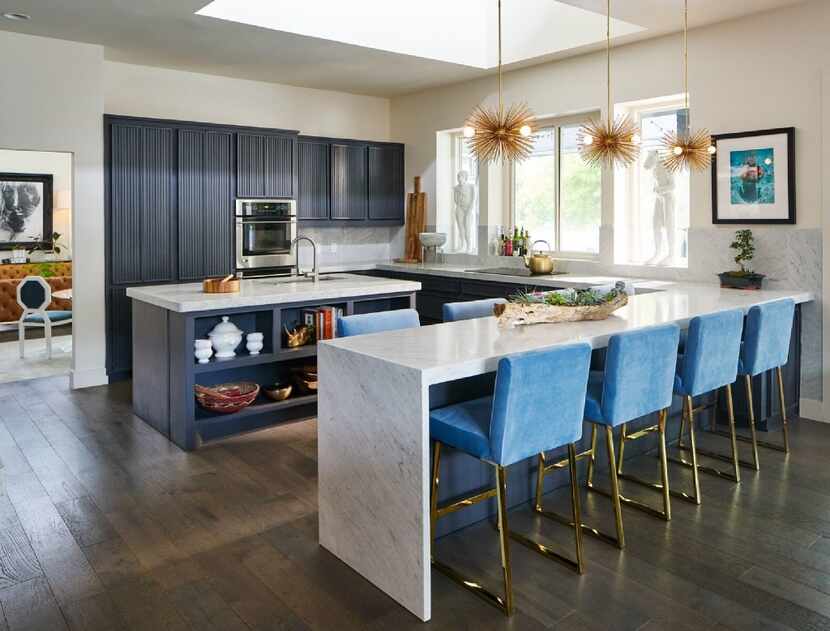 Adding stools in your kitchen is an easy way to accommodate guests who are sure to gather...