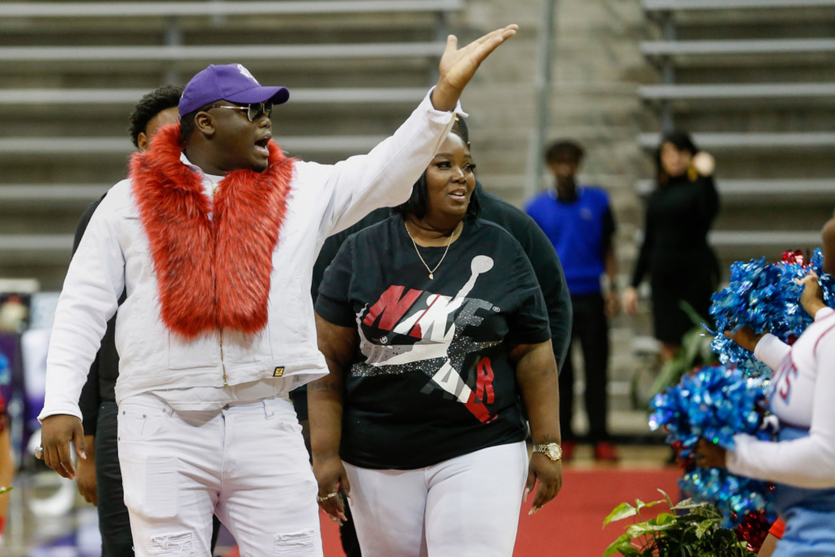 Carter High School's Branard Wright, who signed to play football with Stephen F. Austin...