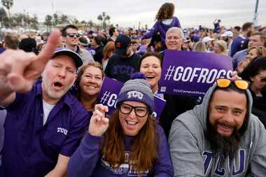 Ahead of the CFP National Championship football game, thousands of TCU Horned Frog fans...