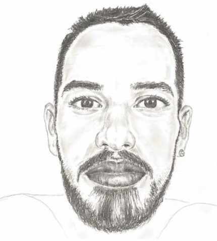 Dallas police released a sketch of the unknown burglar, who is described as a Latino male.