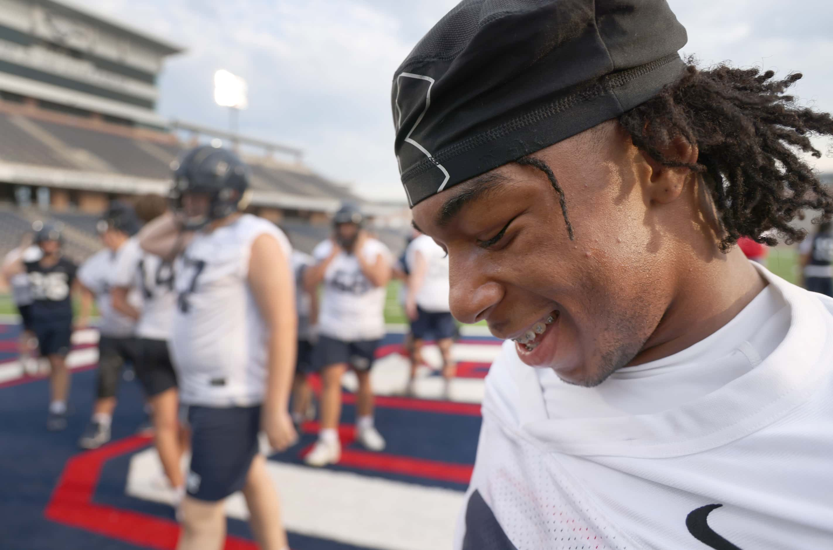 Allen Eagles senior running back Micah Ellis has set lofty personal goals including topping...