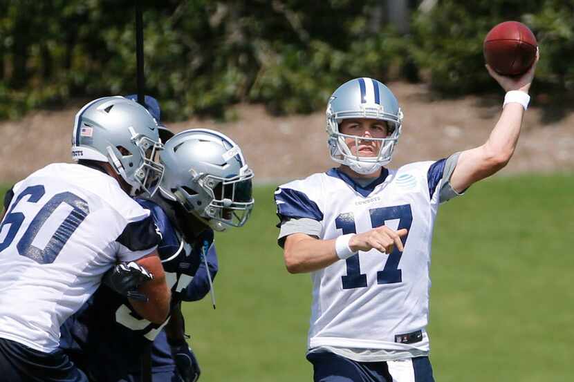 Dallas quarterback Kellen Moore is pictured during the Dallas Cowboys full-squad minicamp...