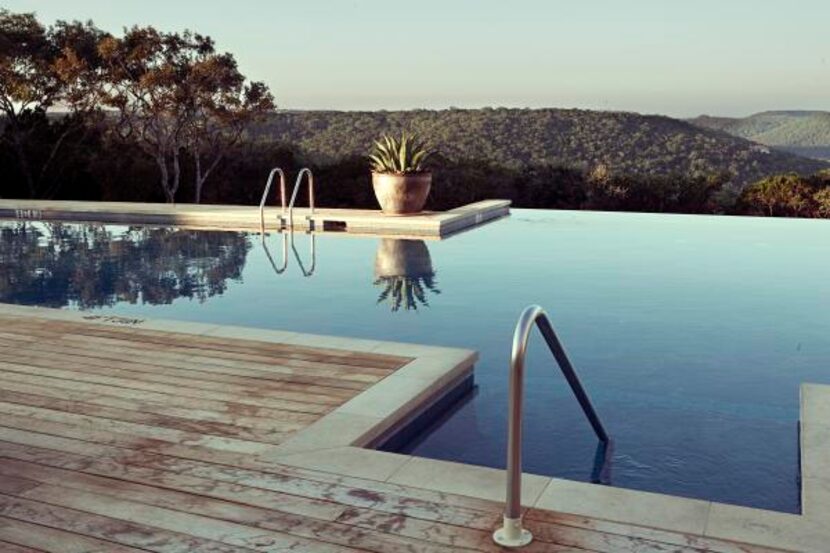 
The infinity pool at Travaasa Austin is available to all spa visitors and overlooks the...