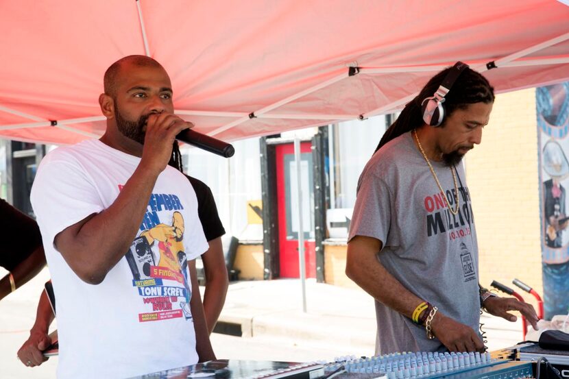 
Ryan Singh (left) performed with Jay Booker at Lively Fest in the Tyler-Davis Arts District...