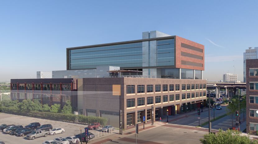 The 7-story Luminary office building is being constructed by Crescent Real Estate.