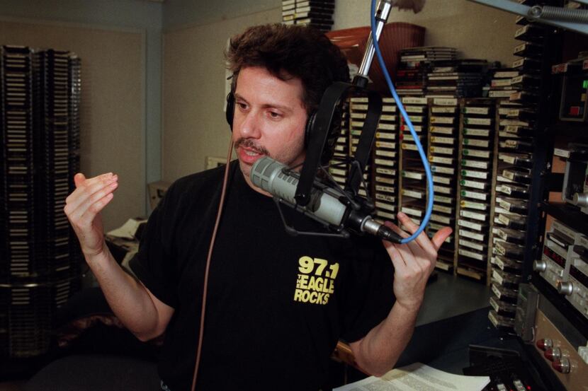Russ Martin pictured during his show on “The Eagle” KEGL-FM (97.1) in a 2003 file photo.