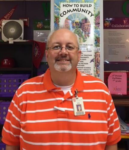 Chris Meek is a math teacher at O'Banion Middle School. Meek is the 2016 Garland ISD...