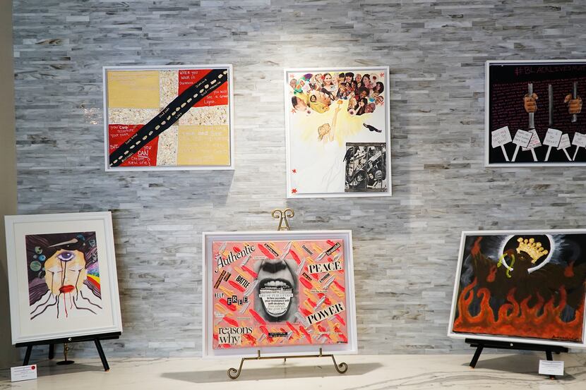 A collection of artwork by survivors of human trafficking was displayed at The Gallery at...