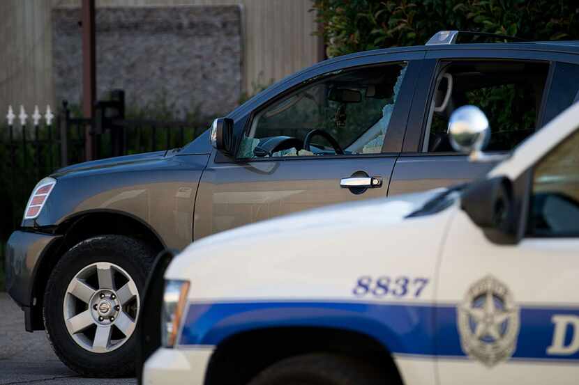  A window was broken on a stolen Nissan Armada during the incident in east Oak Cliff on...