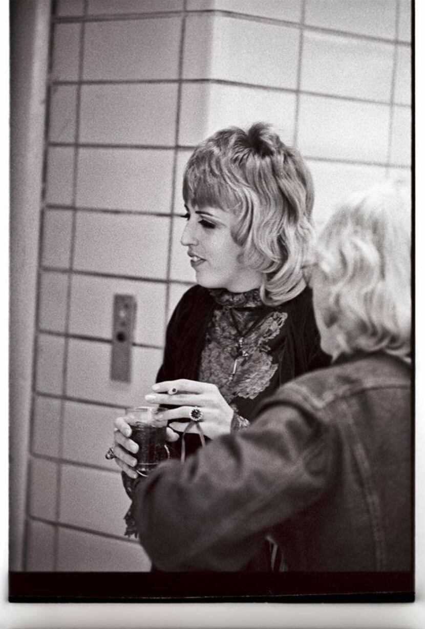 Barbara Cope backstage at Memorial Auditorium in 1968