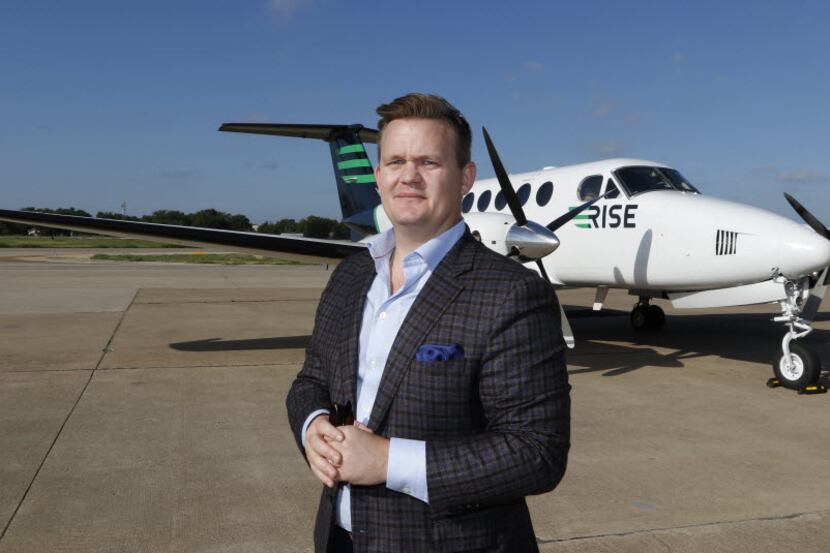 Nick Kennedy is co-founder and CEO of Rise, a Dallas-based company that flies round trips...