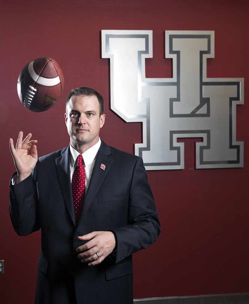 FILE-This Friday, Dec. 19, 2014 file photo shows University of Houston new head football...