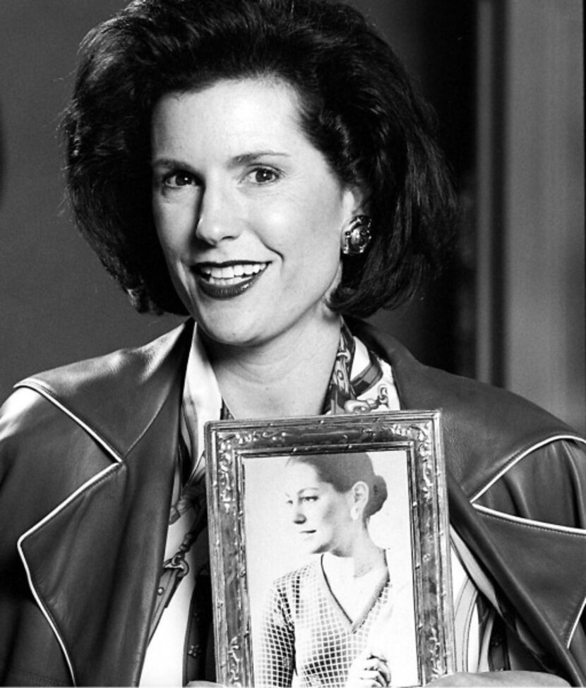 Nancy Brinker, with a portrait of sister Susan G. Komen, founded the breast cancer nonprofit...