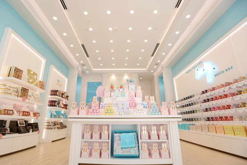 Interior of Sugarfina at Legacy West in Plano has closed as part of a bankruptcy filing. 