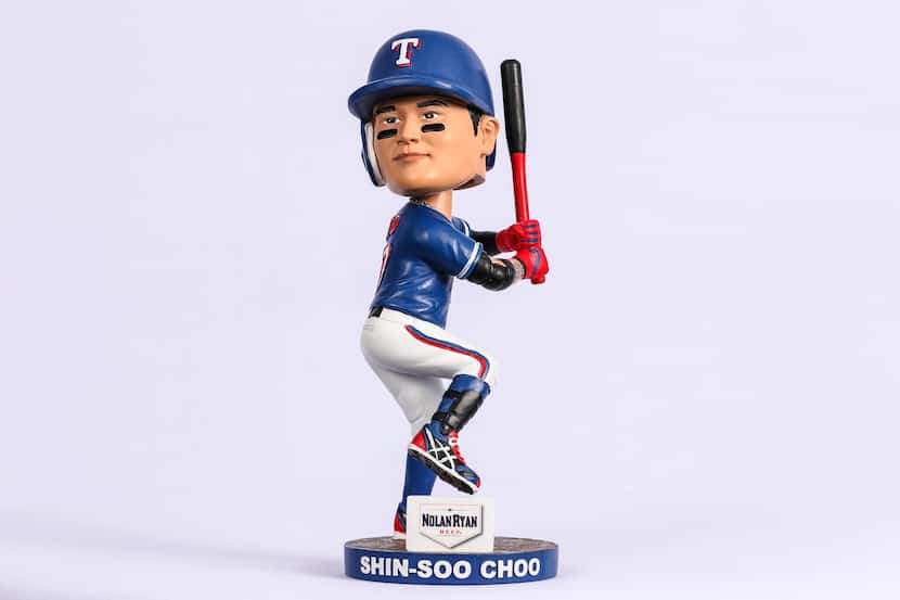 Rangers bobblehead to be given to fans prior to the game on July 5.