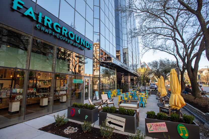 Fairgrounds Coffee & Tea started in Chicago. Its first shop in Dallas opened March 24, 2021....