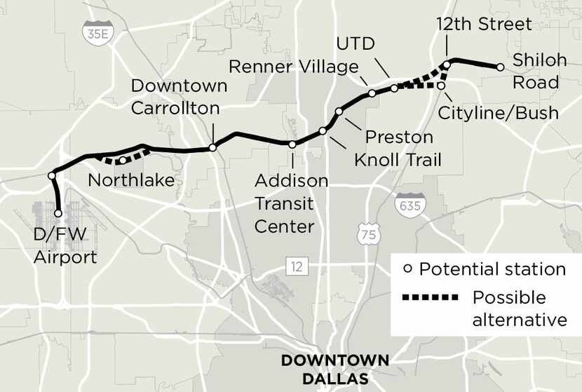 DART officials on Tuesday revised the cost estimate for the Cotton Belt Line from $994...