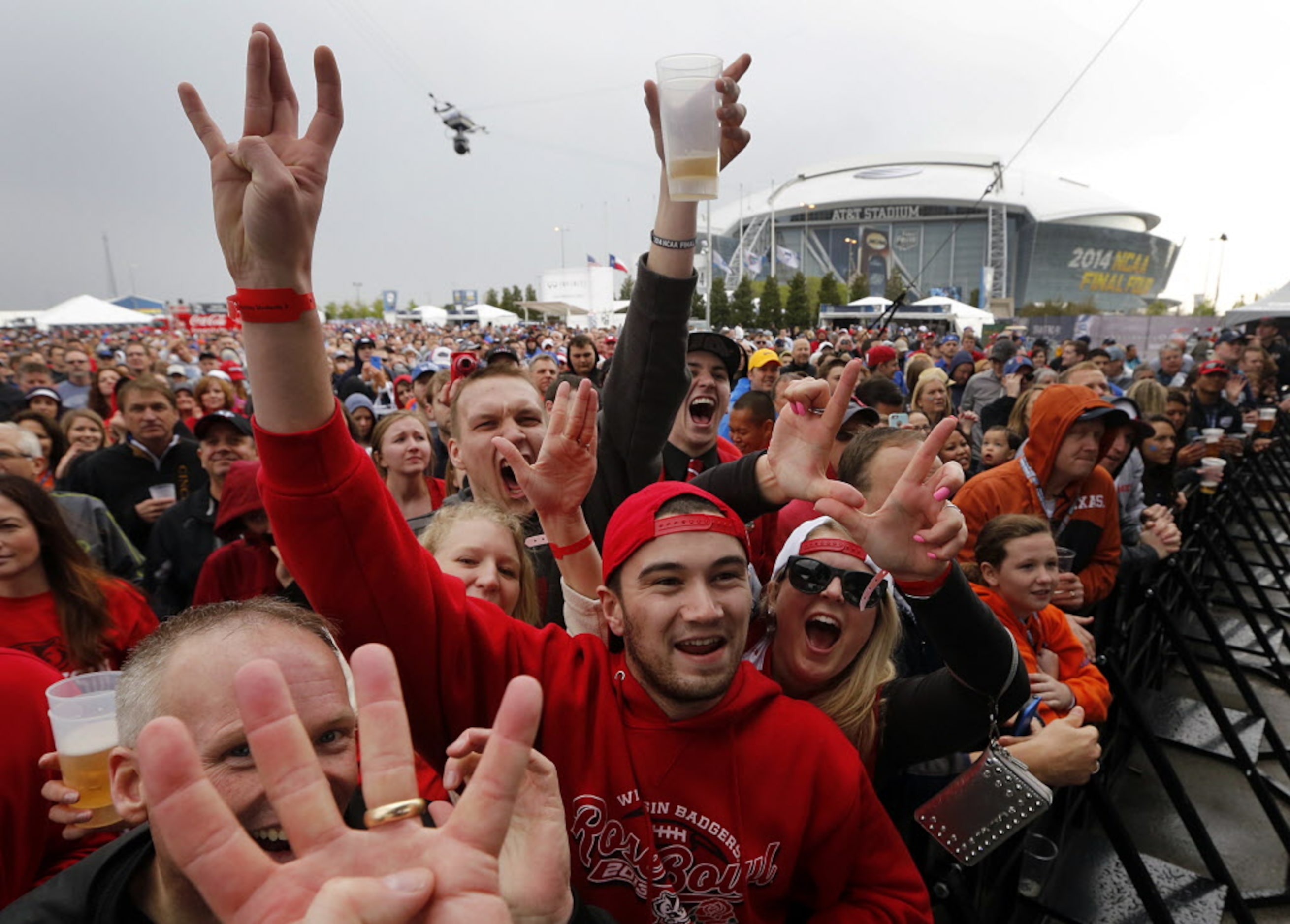 Basketball fans get crazy for country singer Dierks Bentley who performed at the the Tip-Off...