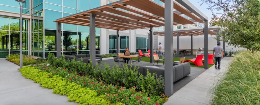 Recent upgrades to the office buildings include outdoor areas for tenants.