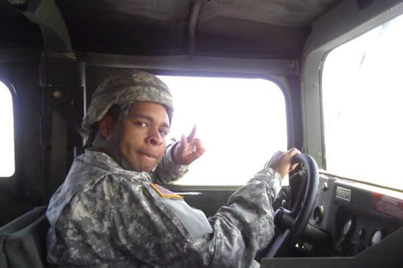 A soldier who served in the Army with Micah Johnson posted this photo on Facebook