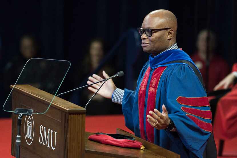 Retired Dallas Police Chief David Brown gives commencement address SMU's December graduates...