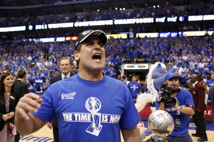 Mark Cuban's Dallas Mavericks play at the American Airlines Center ... for now.