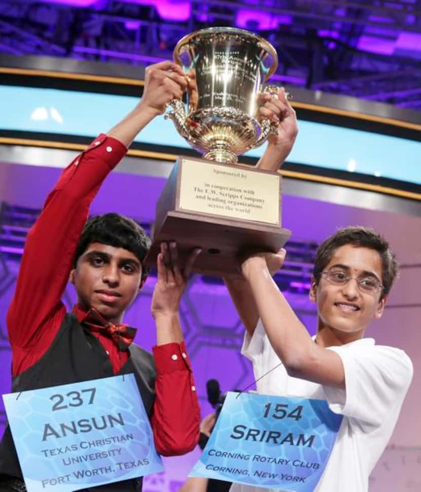 
Co-champions Ansun Sujoe of Fort Worth and Sriram Hathwar of New York were declared...