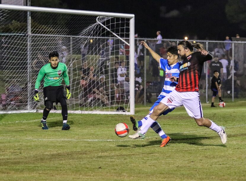 Fort Worth Vaqueros (blue) take on NTX Rayados (black) in US Open Cup play. (5-9-18)