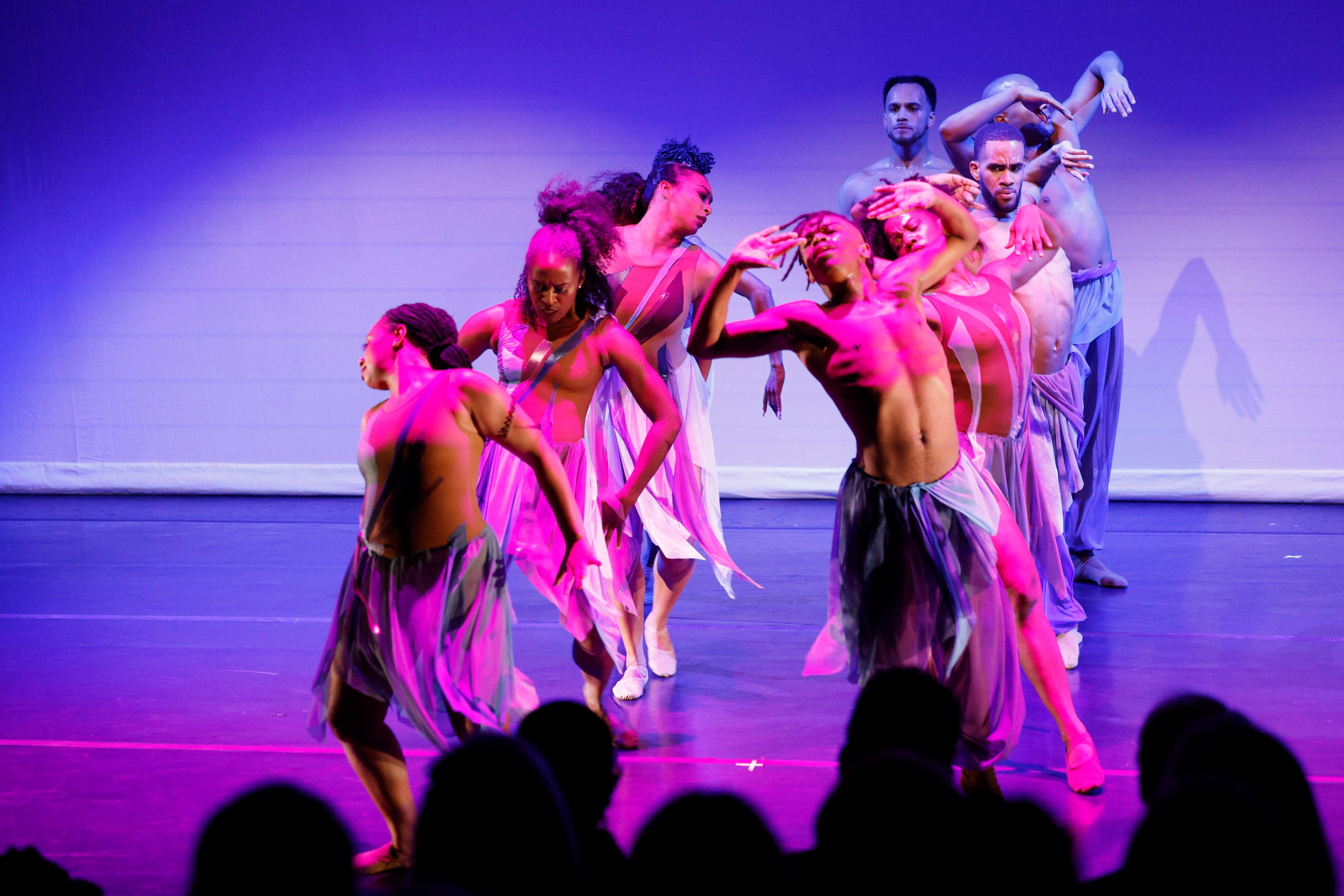 Former Dallas Black Dance Theatre dancers perform “ When the Wind Blows,” choreographed by...