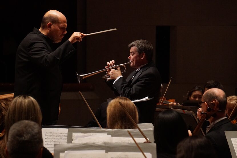 Jaap van Zweden (left) remembered the late trumpet player Ryan Anthony as "a fire and a...