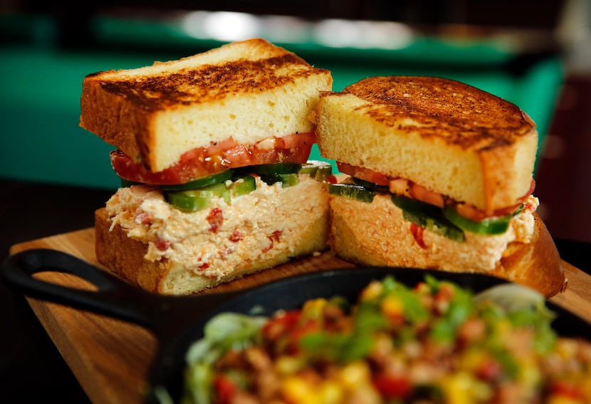 Mama Tried has a southern menu, with items like this pimento sandwich made with Duke's mayo....