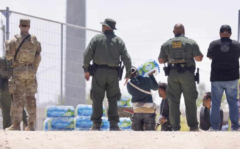 Under the assistance of U.S. Border Patrol,  Homeland Security brought a truck full of...