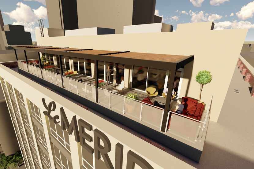Fort Worth's new Le Meridien hotel includes a rooftop terrace.