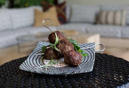 Casablanca serves shareable bites like lamb skewers.