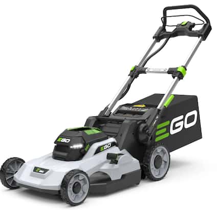 Gray Ego lawn mower