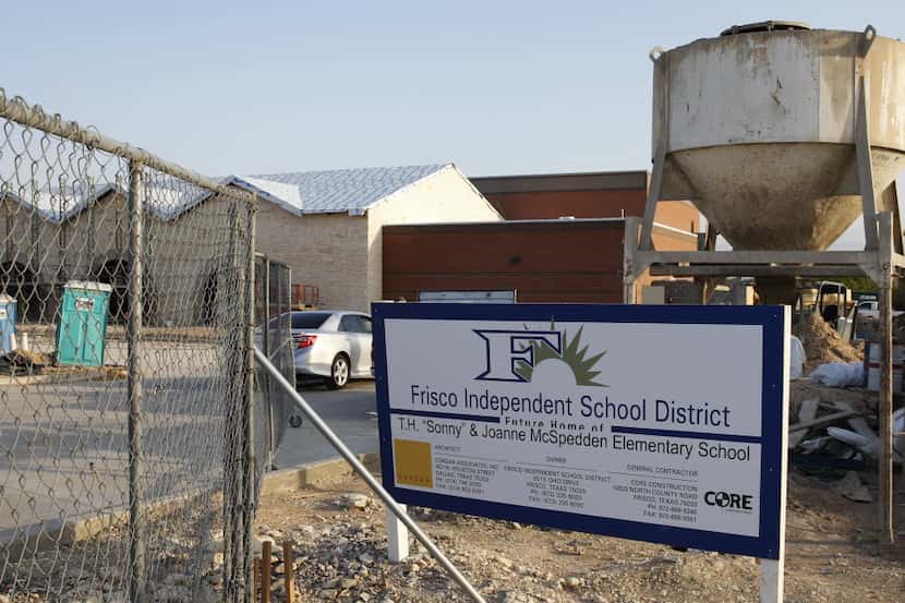 McSpedden Elementary School in Frisco is under construction. The district, which had fewer...