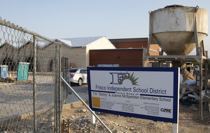 McSpedden Elementary School in Frisco is under construction. The district, which had fewer...