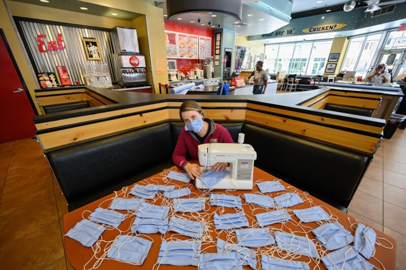 Early in the pandemic, Raising Cane's restaurants that didn't have drive-throughs had their...