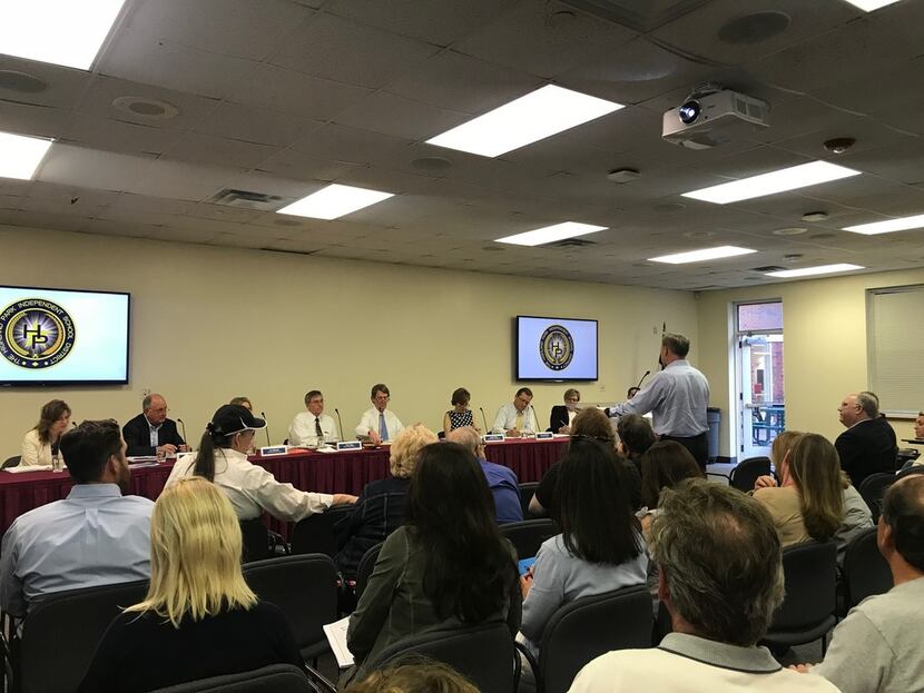 Nearly 100 of those residents showed up at Tuesday night's school board meeting and several...