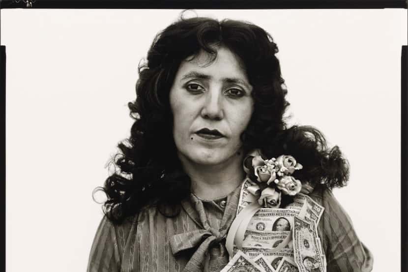 Petra Alvarado, factory worker, El Paso, Texas, on her birthday 4/22/82 by Richard Avedon is...