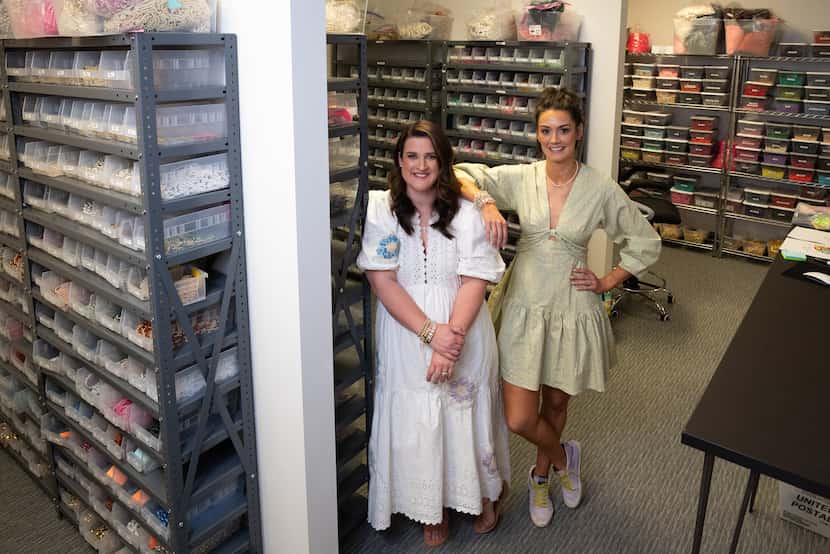 The inventory room used by Bess Callarman, left, and Allie Wardlaw contains about 15,000...