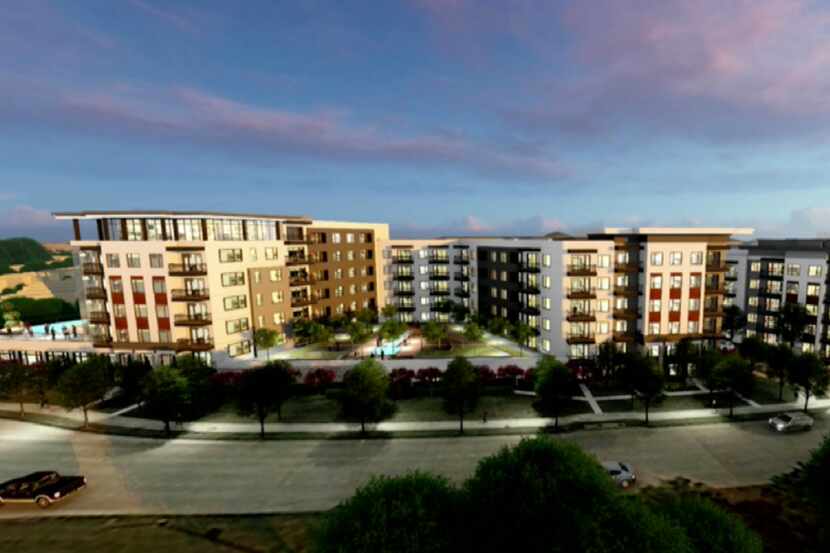 A concept plan for Kairoi Residential's planned Plano apartments.