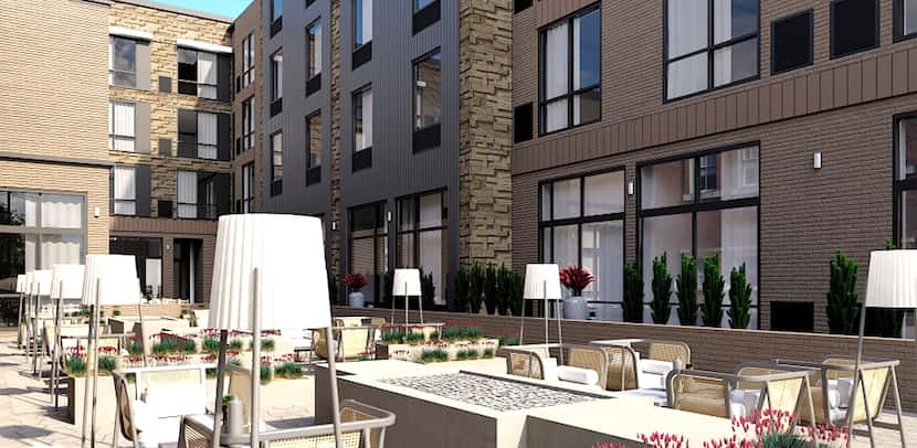 The Nobleman Tapestry Hotel project includes an historic fire station and is just south of...