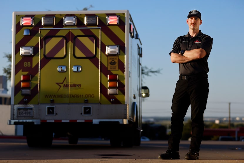 Paramedic Trey McDaniel almost lost his life on a tollway in north Fort Worth during the...